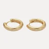 Dotted Huggies in 24K Gold-Filled