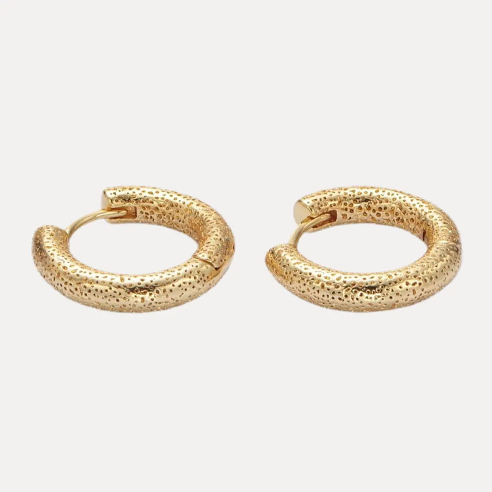 Dotted Huggies in 24K Gold-Filled