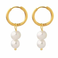 18K Baroque Freshwater Pearl Drop Earrings