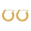 18K Classic Loop Chunky Hoop Earrings