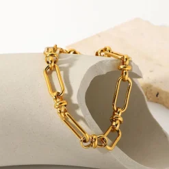 18K Clip Chain Bracelet