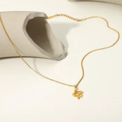 18K Dainty Snake Necklace