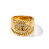 18K Evil Eye Ring