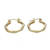 18K Gold Filled Bamboo Hoops