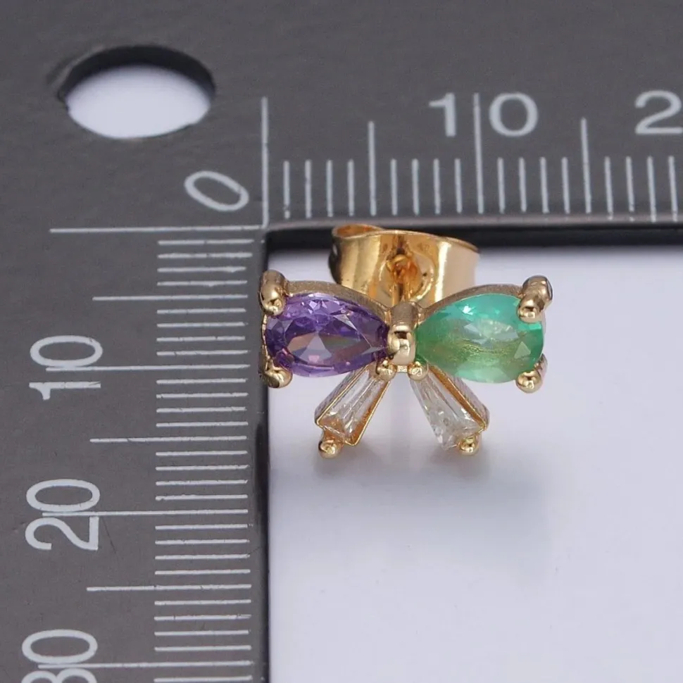 14K Gold Filled Bow Studs