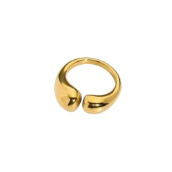 18K Gold Filled Chunky Open Ring