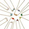 18K Gold Filled Dainty Gemstone Bracelet