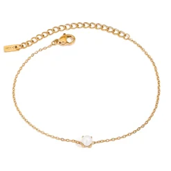 18K Gold Filled Dainty Gemstone Bracelet