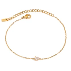 18K Gold Filled Dainty Gemstone Bracelet