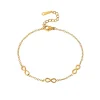 16K Gold Filled Dainty Infinity Bracelet