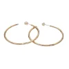 16K Gold Filled Rhombus Hoops