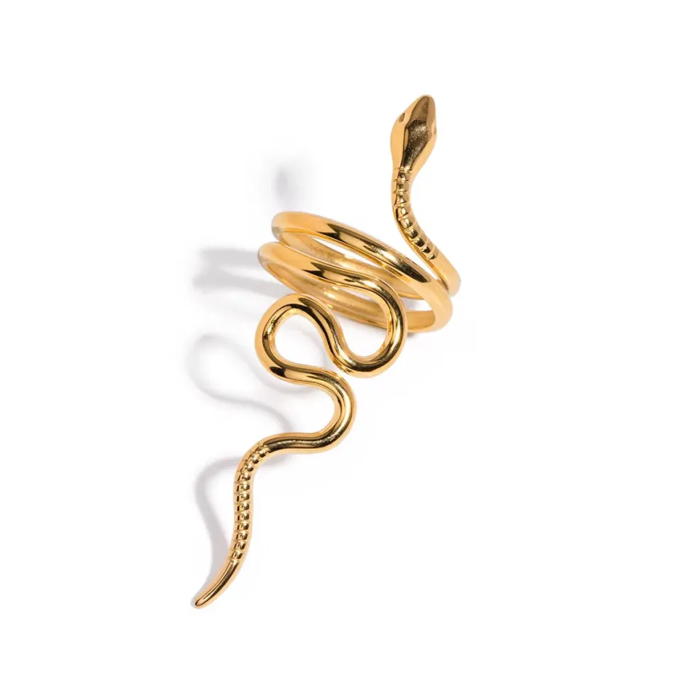 18K Gold Filled Statement Snake Ring