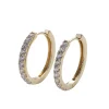 14K Gold Filled Zirconia Classic Hoops