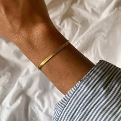 18K Herringbone Bracelet