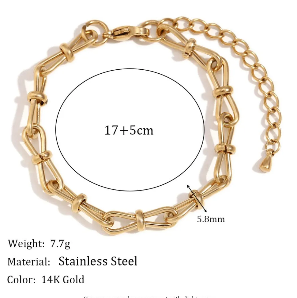 18K Knots Chain Bracelet