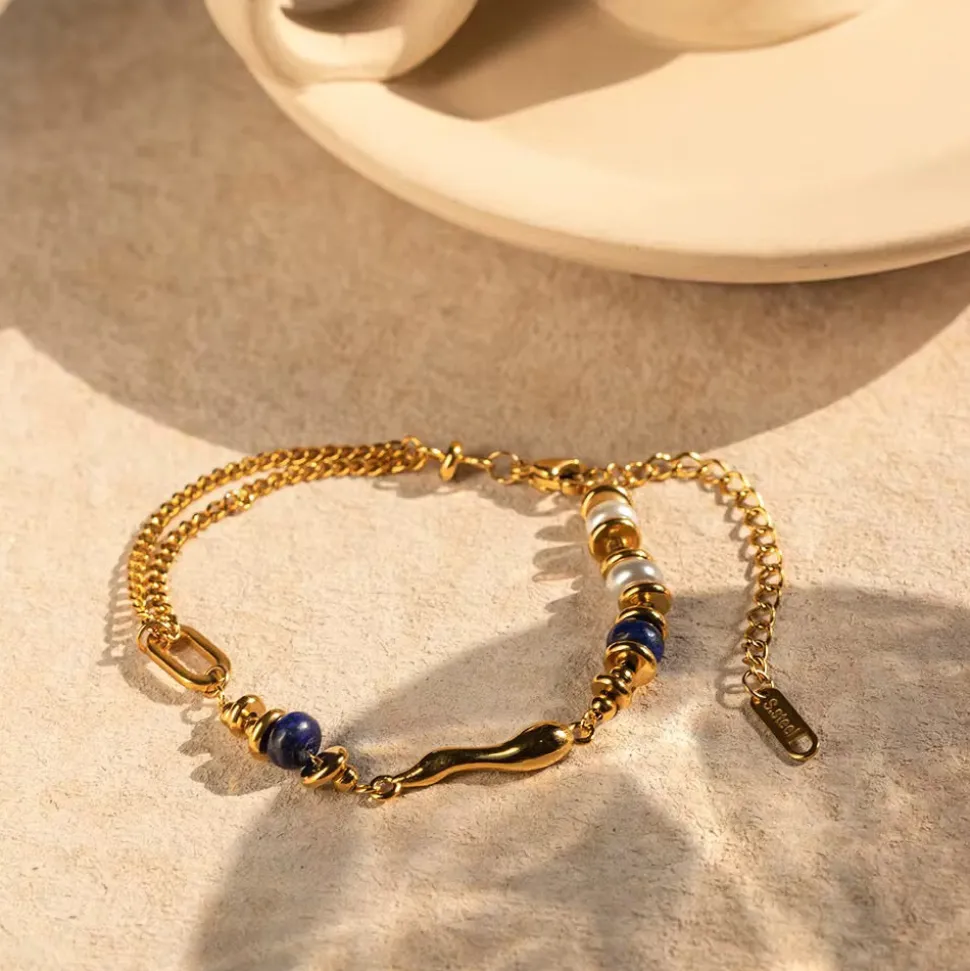 18K Lapis Bracelet