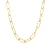 18K Paper Clip Necklace
