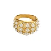 18K Pearl and Diamonds Ring