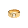 18K Pearl Band Ring