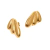 18K Raindrop Stud Earrings