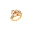 18K Round Bezel Ring