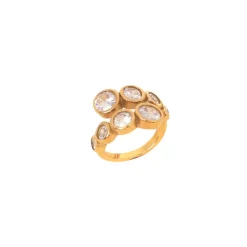 18K Round Bezel Ring