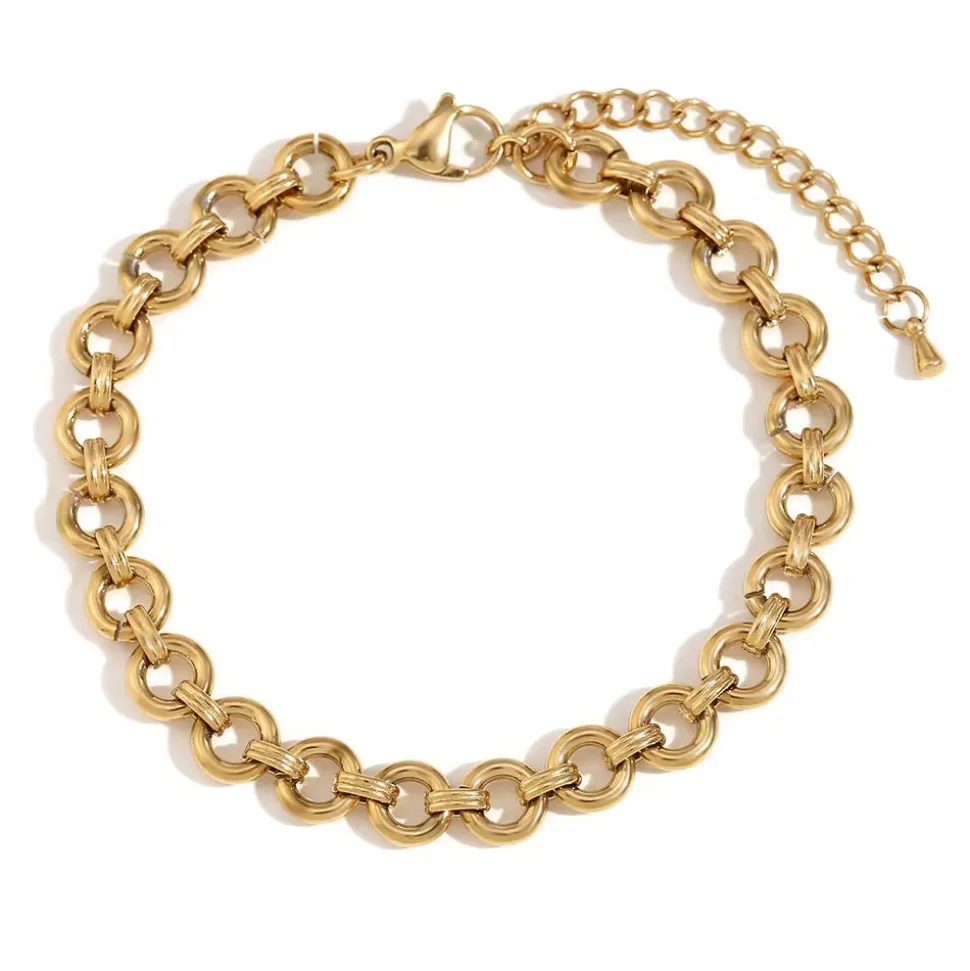 18K Round Chain Bracelet