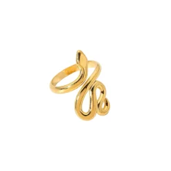 18K Smooth Snake Ring