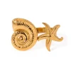 18K Snail Starfish Open Ring