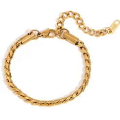 18K Snake Bar Bracelet
