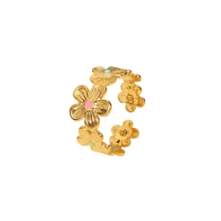 18K Spring Soirée Enamel Ring