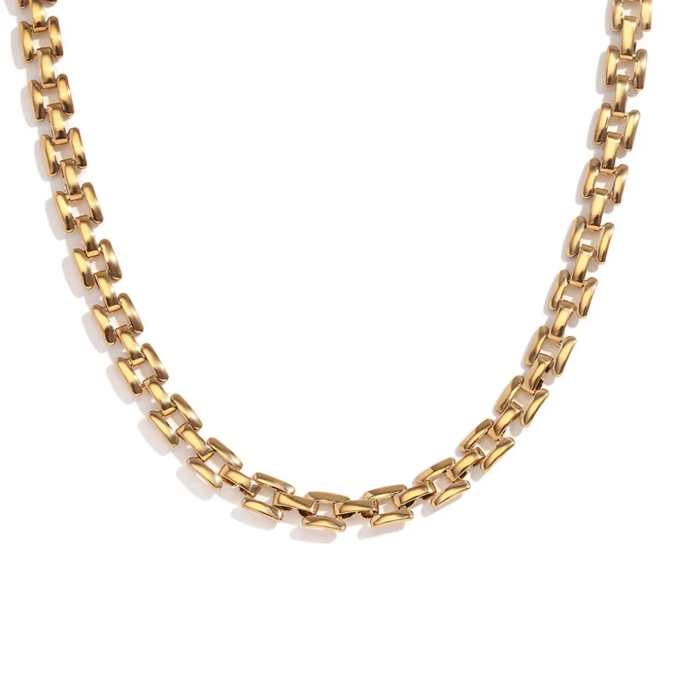 18K Square Chain Necklace