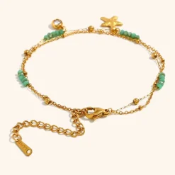 18K Starfish Charm Bracelet