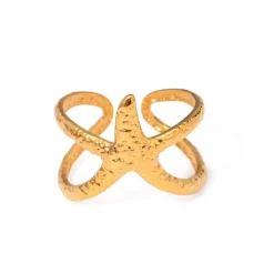 18K Starfish Ring