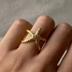 18K Starfish Ring