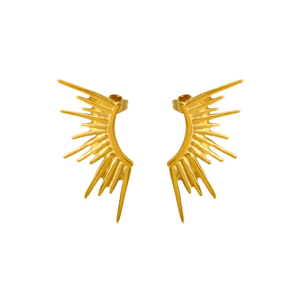 18K Sunlight Statement Earrings