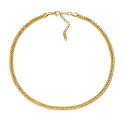 18K Wheat Braided Necklace