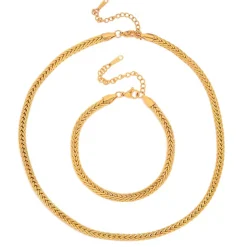 18K Wheat Braided Necklace