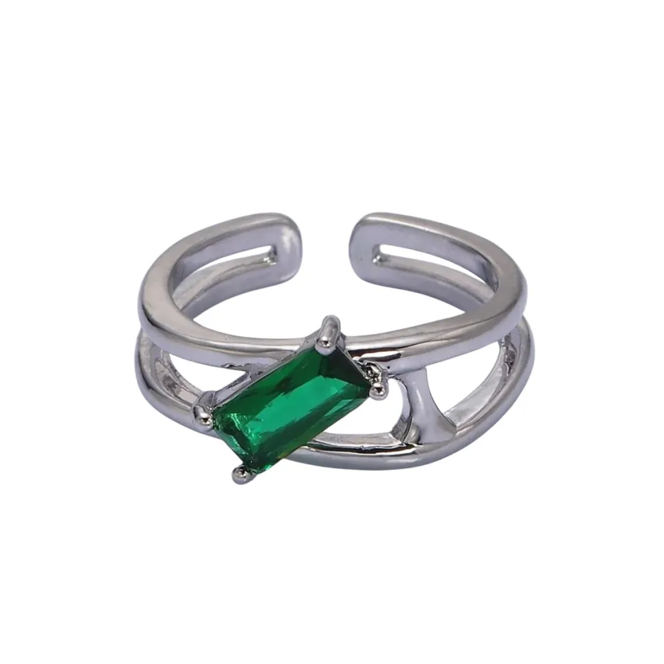 Silver Baguette Ring