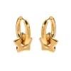Star Charm Huggie in 18K Gold-Plating