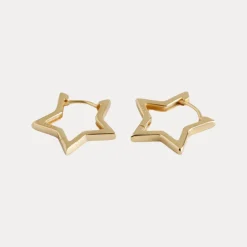 Star Huggies in 18K Gold-Plating or Silver