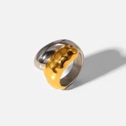 Two Tone Statement Ring