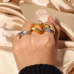 Two Tone Statement Ring