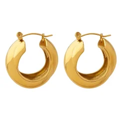Vintage Twist Hoops in 18K Gold-Plating